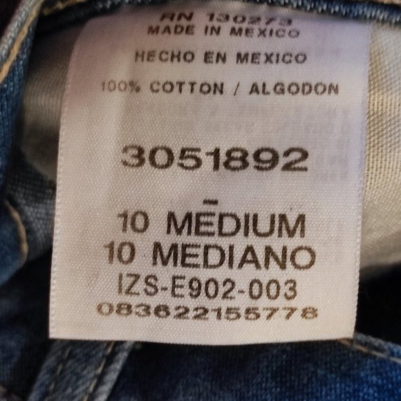 Lee relaxed fit straight leg blue women's size 10 medium - Picture 5 of 8